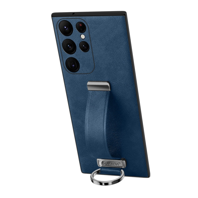 Custodia in pelle PU per Samsung Galaxy S24+ 5G con anello