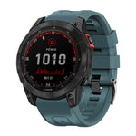 Cinturino per orologio in silicone con fibbia in acciaio nero a vite, For Garmin Forerunner 965 / 955 / 945 / 935