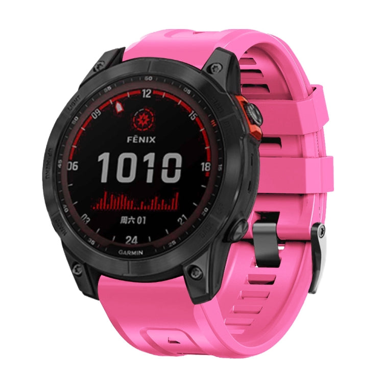 Cinturino per orologio in silicone con fibbia in acciaio nero a vite, For Garmin Forerunner 965 / 955 / 945 / 935