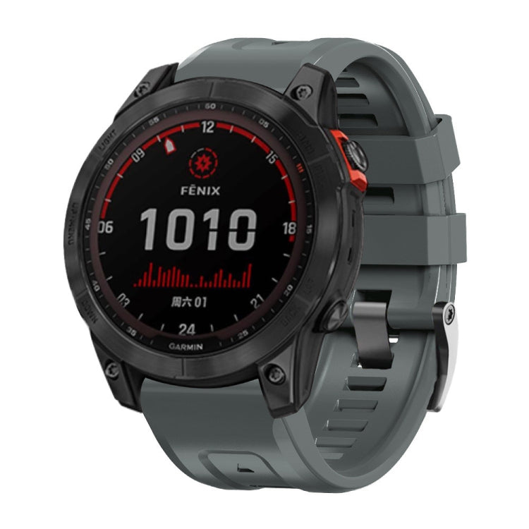 Cinturino per orologio in silicone con fibbia in acciaio nero a vite, For Garmin Forerunner 965 / 955 / 945 / 935