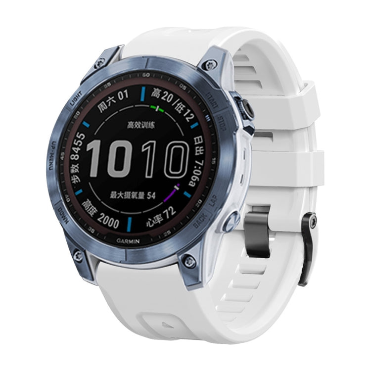 Cinturino in silicone con fibbia acciaio per Garmin