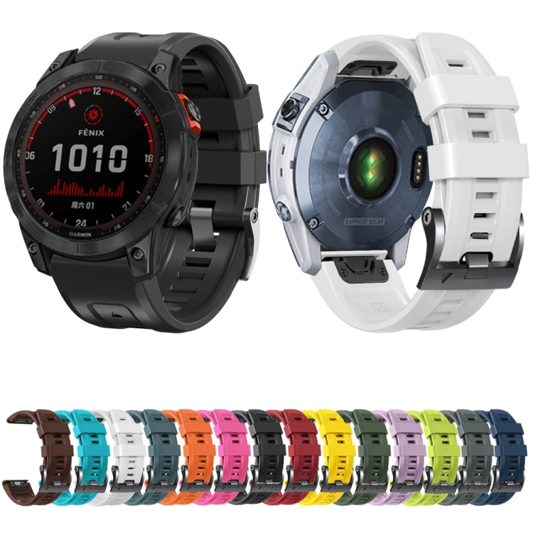 Cinturino per orologio in silicone con fibbia in acciaio nero a vite, For Garmin Forerunner 965 / 955 / 945 / 935