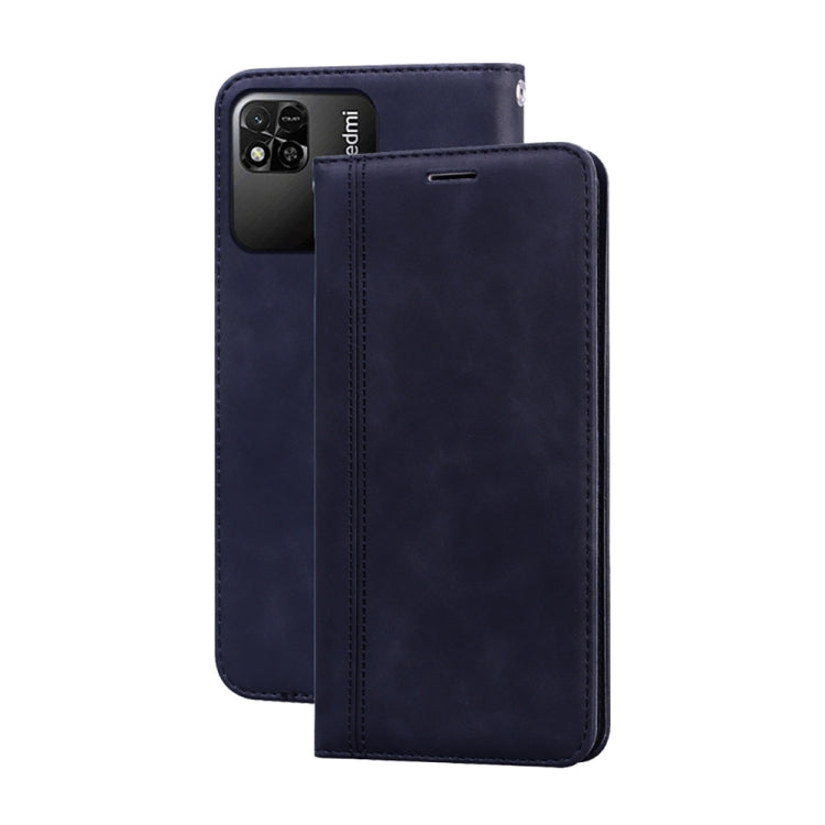 Custodia per telefono in PU con vibrazione orizzontale magnetica smerigliata, For Xiaomi Redmi Note 12 5G Global/Poco X5, For Xiaomi Poco M4 5G/Poco M5/Redmi Note 11R, For Xiaomi Poco C40, For Xiaomi Redmi 10A 4G