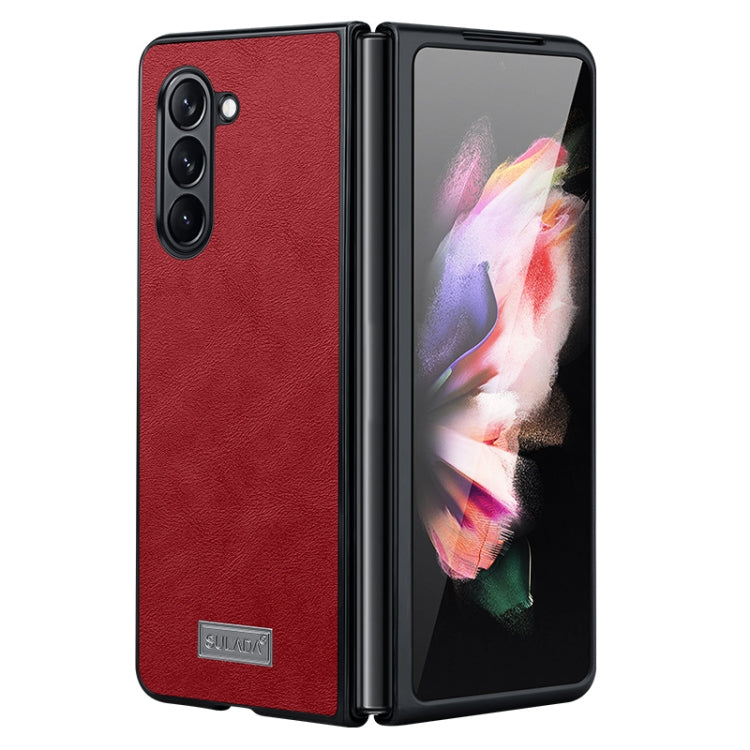 Custodia TPU antiurto in pelle per Samsung Galaxy Z Fold6