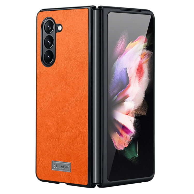 Custodia TPU antiurto in pelle per Samsung Galaxy Z Fold6
