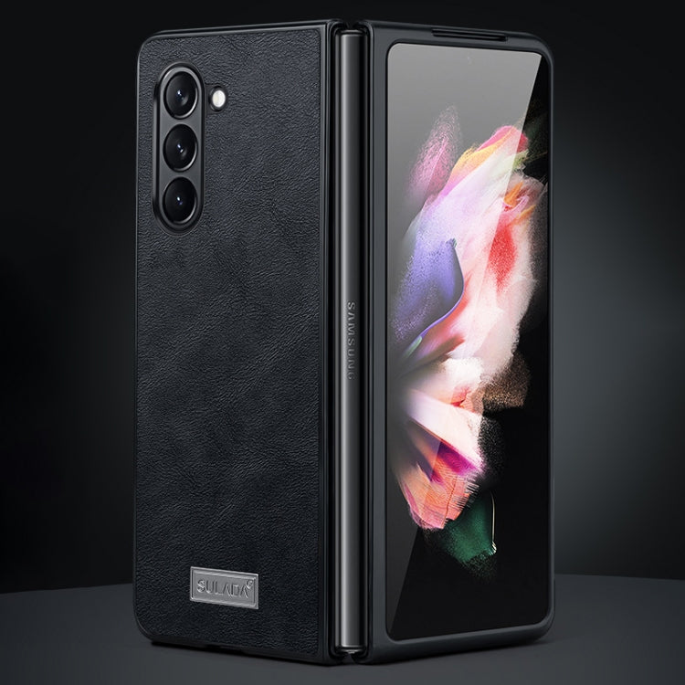 Custodia TPU antiurto in pelle per Samsung Galaxy Z Fold6