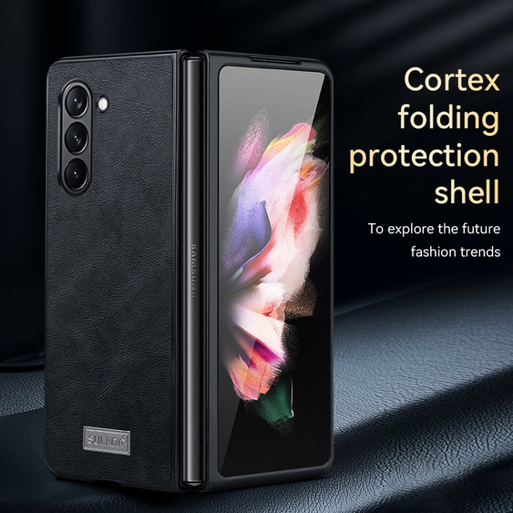 Custodia TPU antiurto in pelle per Samsung Galaxy Z Fold6