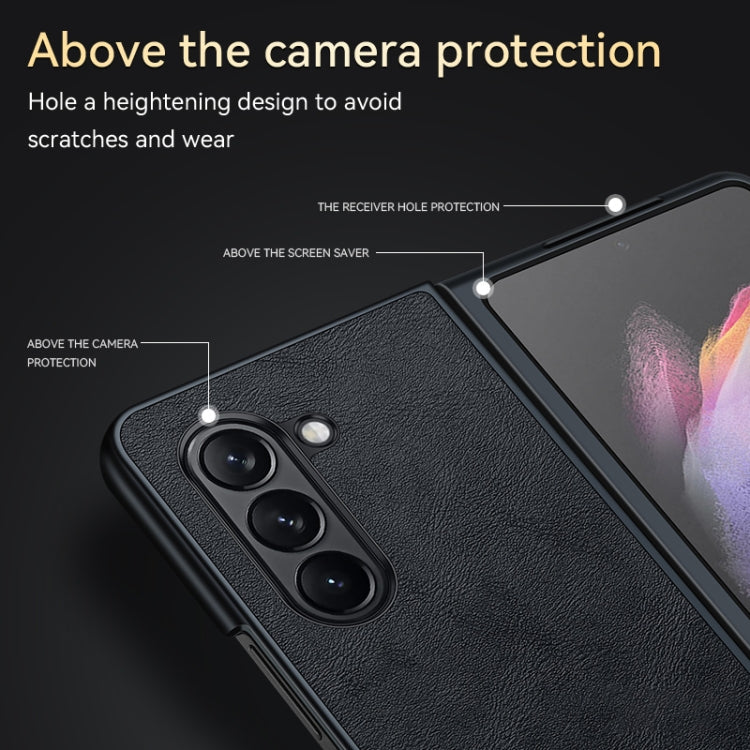 Custodia TPU antiurto in pelle per Samsung Galaxy Z Fold6
