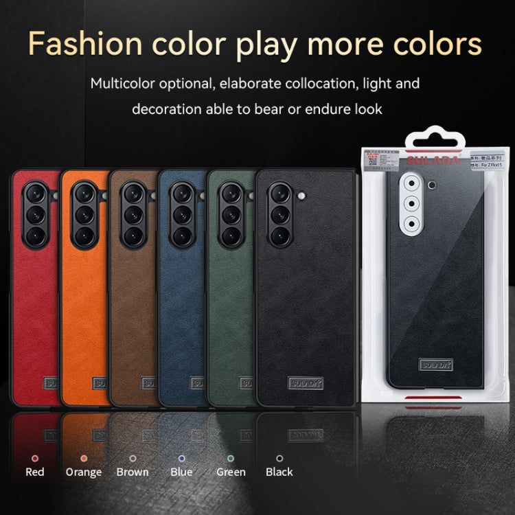 Custodia TPU antiurto in pelle per Samsung Galaxy Z Fold6