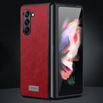 Custodia TPU antiurto in pelle per Samsung Galaxy Z Fold6