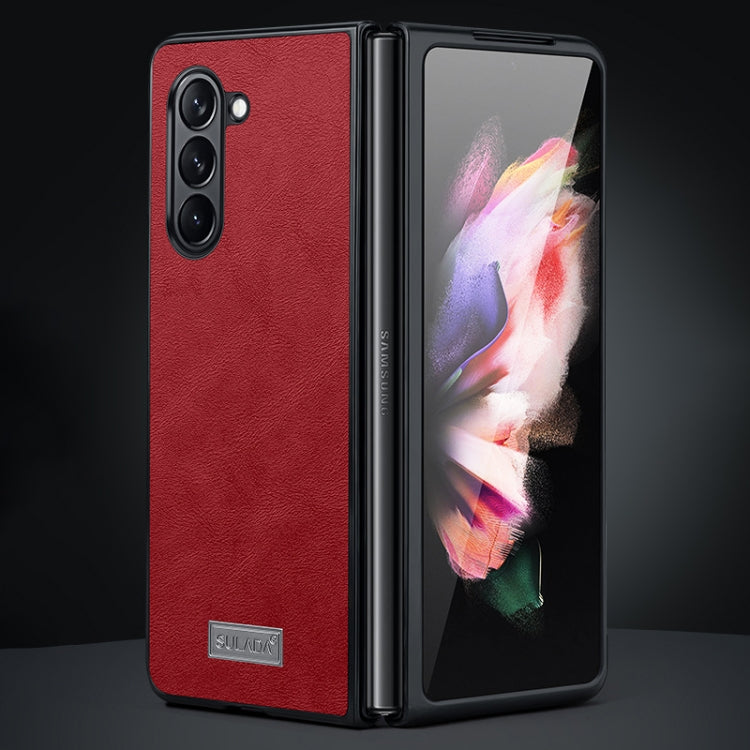 Custodia TPU antiurto in pelle per Samsung Galaxy Z Fold6
