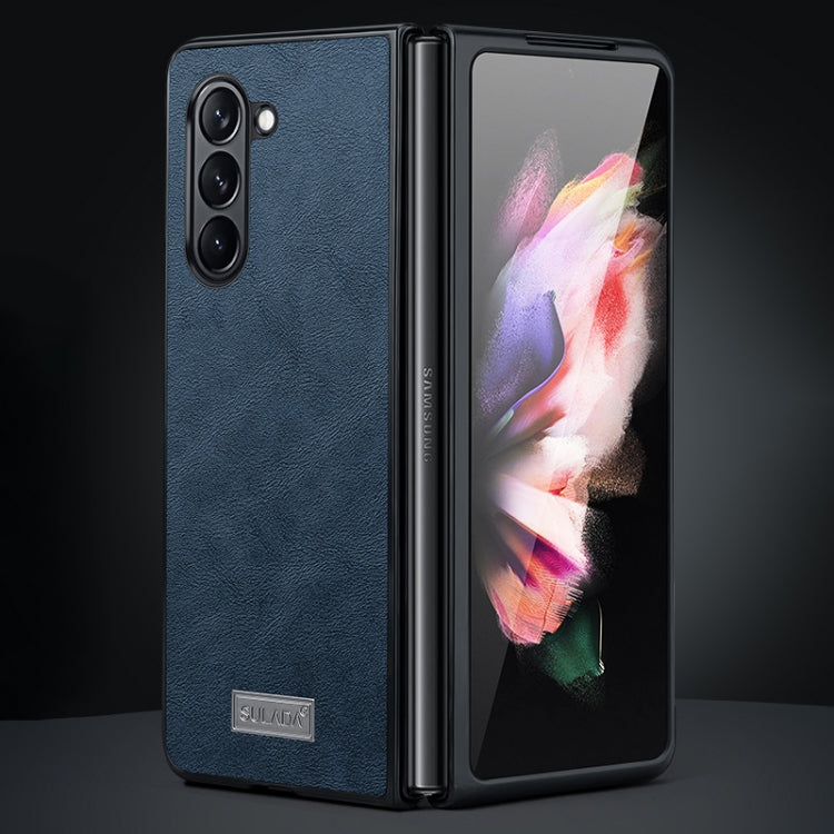 Custodia TPU antiurto in pelle per Samsung Galaxy Z Fold6