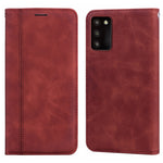 Custodia per telefono in PU con vibrazione orizzontale magnetica aziendale smerigliata, For Samsung Galaxy A03s