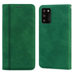 Custodia per telefono in PU con vibrazione orizzontale magnetica aziendale smerigliata, For Samsung Galaxy A03s