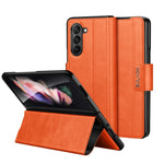 SULADA Custodia per telefono in pelle con chiusura a scatto magnetica all-inclusive, For Samsung Ga6axy Z Fold6, For Samsung Galaxy Z Fold5, For Samsung Galaxy Z Fold4 / W23, For Samsung Galaxy Z Fold3 / W22