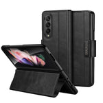 SULADA Custodia per telefono in pelle con chiusura a scatto magnetica all-inclusive, For Samsung Ga6axy Z Fold6, For Samsung Galaxy Z Fold5, For Samsung Galaxy Z Fold4 / W23, For Samsung Galaxy Z Fold3 / W22