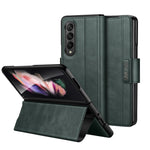 SULADA Custodia per telefono in pelle con chiusura a scatto magnetica all-inclusive, For Samsung Galaxy Z Fold2 / W21
