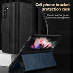 SULADA Custodia per telefono in pelle con chiusura a scatto magnetica all-inclusive, For Samsung Ga6axy Z Fold6, For Samsung Galaxy Z Fold5, For Samsung Galaxy Z Fold4 / W23, For Samsung Galaxy Z Fold3 / W22