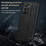 SULADA Custodia per telefono in pelle con chiusura a scatto magnetica all-inclusive, For Samsung Ga6axy Z Fold6, For Samsung Galaxy Z Fold5, For Samsung Galaxy Z Fold4 / W23, For Samsung Galaxy Z Fold3 / W22
