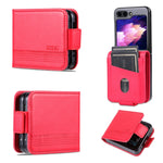 AZNS Custodia per telefono in pelle a conchiglia con struttura in vitello magnetico, For Samsung Galaxy Z Flip7 FE / Flip6, For Samsung Galaxy Z Fold7 5G, For Samsung Galaxy Z Flip7 5G, For Samsung Galaxy Z Fold6 5G