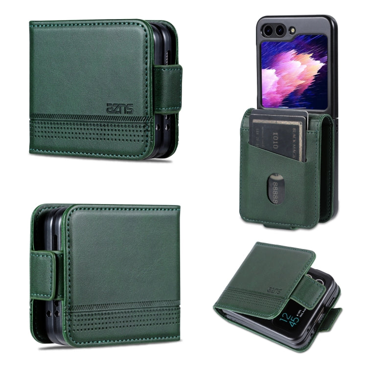 AZNS Custodia per telefono in pelle a conchiglia con struttura in vitello magnetico, For Samsung Galaxy Z Flip7 FE / Flip6, For Samsung Galaxy Z Fold7 5G, For Samsung Galaxy Z Flip7 5G, For Samsung Galaxy Z Fold6 5G