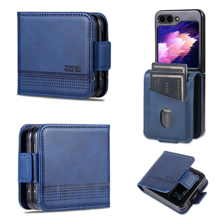 AZNS Custodia per telefono in pelle a conchiglia con struttura in vitello magnetico, For Samsung Galaxy Z Flip7 FE / Flip6, For Samsung Galaxy Z Fold7 5G, For Samsung Galaxy Z Flip7 5G, For Samsung Galaxy Z Fold6 5G