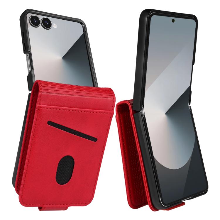 AZNS Custodia per telefono in pelle a conchiglia con struttura in vitello magnetico, For Samsung Galaxy Z Flip7 FE / Flip6, For Samsung Galaxy Z Fold7 5G, For Samsung Galaxy Z Flip7 5G, For Samsung Galaxy Z Fold6 5G