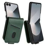 AZNS Custodia per telefono in pelle a conchiglia con struttura in vitello magnetico, For Samsung Galaxy Z Flip7 FE / Flip6, For Samsung Galaxy Z Fold7 5G, For Samsung Galaxy Z Flip7 5G, For Samsung Galaxy Z Fold6 5G