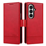 AZNS Custodia per telefono in pelle a conchiglia con struttura in vitello magnetico, For Samsung Galaxy Z Flip7 FE / Flip6, For Samsung Galaxy Z Fold7 5G, For Samsung Galaxy Z Flip7 5G, For Samsung Galaxy Z Fold6 5G