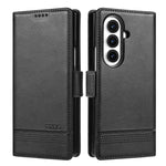AZNS Custodia per telefono in pelle a conchiglia con struttura in vitello magnetico, For Samsung Galaxy Z Flip7 FE / Flip6, For Samsung Galaxy Z Fold7 5G, For Samsung Galaxy Z Flip7 5G, For Samsung Galaxy Z Fold6 5G