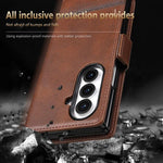 Custodia portafoglio in pelle per Samsung Galaxy Z Flip7 FE