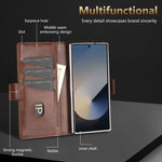 Custodia portafoglio in pelle per Samsung Galaxy Z Flip7 FE
