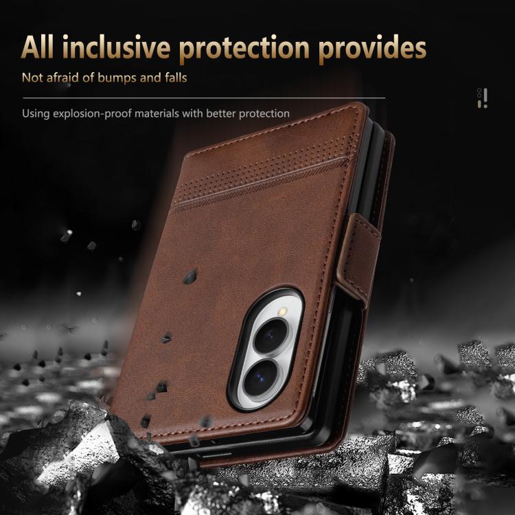 Custodia portafoglio in pelle per Samsung Galaxy Z Flip7 FE