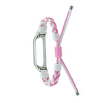 Cinturino in nylon con cavo intrecciato in silicone, For Xiaomi Mi Band 4 / 3