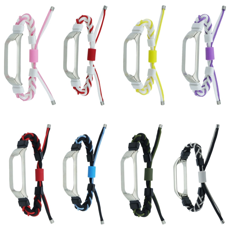 Cinturino in nylon con cavo intrecciato in silicone, For Xiaomi Mi Band 8, For Xiaomi Mi Band 7, For Xiaomi Mi Band 6 / 5