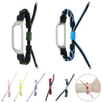 Cinturino in nylon con cavo intrecciato in silicone, For Xiaomi Mi Band 4 / 3
