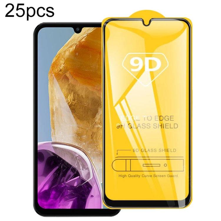 Pellicola in vetro temperato con schermo a colla intera da 25 pezzi 9D, For Galaxy F07e 4G, For Samsung Galaxy M17e 5G, For Samsung Galaxy M17 5G, For Samsung Galaxy F17 5G, For Samsung Galaxy A57, For Samsung Galaxy A37, For Samsung Galaxy A27        ...