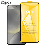Pellicola in vetro temperato con schermo a colla intera da 25 pezzi 9D, For Galaxy F07e 4G, For Samsung Galaxy M17e 5G, For Samsung Galaxy M17 5G, For Samsung Galaxy F17 5G, For Samsung Galaxy A57, For Samsung Galaxy A37, For Samsung Galaxy A27        ...