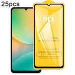 Pellicola in vetro temperato con schermo a colla intera da 25 pezzi 9D, For Galaxy F07e 4G, For Samsung Galaxy M17e 5G, For Samsung Galaxy M17 5G, For Samsung Galaxy F17 5G, For Samsung Galaxy A57, For Samsung Galaxy A37, For Samsung Galaxy A27        ...