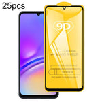 Pellicola in vetro temperato con schermo a colla intera da 25 pezzi 9D, For Galaxy F07e 4G, For Samsung Galaxy M17e 5G, For Samsung Galaxy M17 5G, For Samsung Galaxy F17 5G, For Samsung Galaxy A57, For Samsung Galaxy A37, For Samsung Galaxy A27        ...