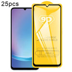 Pellicola in vetro temperato con schermo a colla intera da 25 pezzi 9D, For Galaxy F07e 4G, For Samsung Galaxy M17e 5G, For Samsung Galaxy M17 5G, For Samsung Galaxy F17 5G, For Samsung Galaxy A57, For Samsung Galaxy A37, For Samsung Galaxy A27        ...