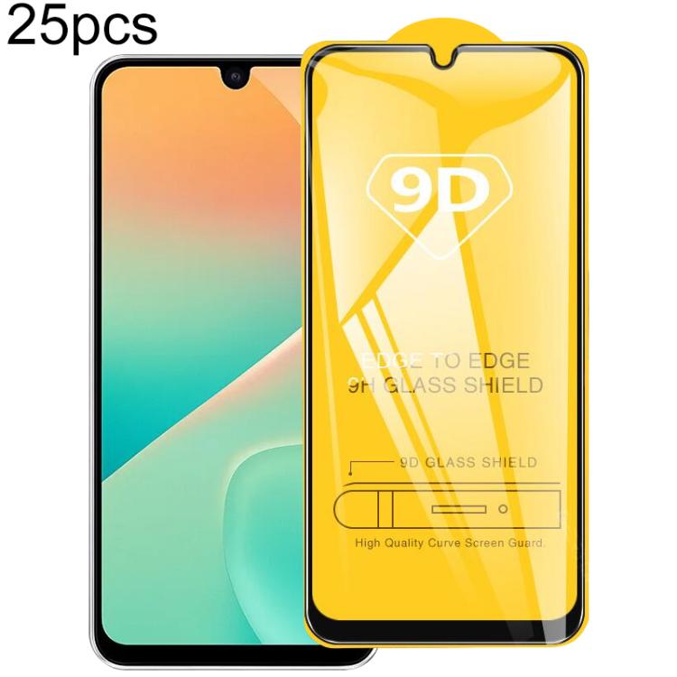 Pellicola in vetro temperato con schermo a colla intera da 25 pezzi 9D, For Galaxy F07e 4G, For Samsung Galaxy M17e 5G, For Samsung Galaxy M17 5G, For Samsung Galaxy F17 5G, For Samsung Galaxy A57, For Samsung Galaxy A37, For Samsung Galaxy A27        ...