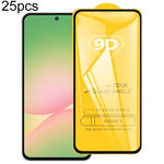 Pellicola in vetro temperato con schermo a colla intera da 25 pezzi 9D, For Galaxy F07e 4G, For Samsung Galaxy M17e 5G, For Samsung Galaxy M17 5G, For Samsung Galaxy F17 5G, For Samsung Galaxy A57, For Samsung Galaxy A37, For Samsung Galaxy A27        ...