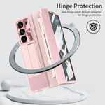 Custodia per telefono pieghevole con slot per penna a copertura totale integrata con stilo, For Samsung Galaxy Z Fold5 5G