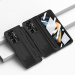 Custodia per telefono pieghevole con slot per penna a copertura totale integrata con stilo, For Samsung Galaxy Z Fold5 5G