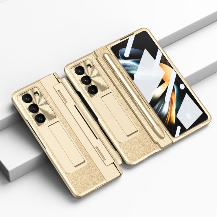 Custodia per telefono pieghevole con slot per penna a copertura totale integrata con stilo, For Samsung Galaxy Z Fold5 5G