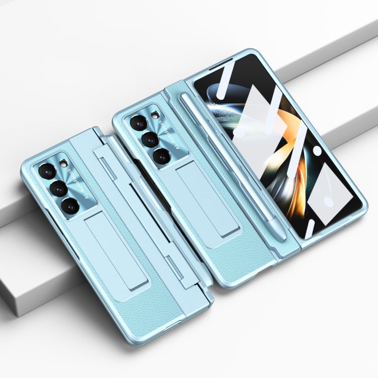 Custodia per telefono pieghevole con slot per penna a copertura totale integrata con stilo, For Samsung Galaxy Z Fold5 5G