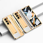 Custodia per telefono pieghevole con slot per penna a copertura totale integrata con stilo, For Samsung Galaxy Z Fold5 5G