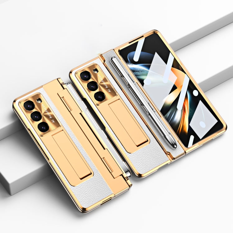 Custodia per telefono pieghevole con slot per penna a copertura totale integrata con stilo, For Samsung Galaxy Z Fold5 5G