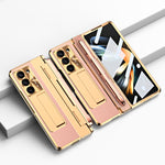 Custodia per telefono pieghevole con slot per penna a copertura totale integrata con stilo, For Samsung Galaxy Z Fold5 5G